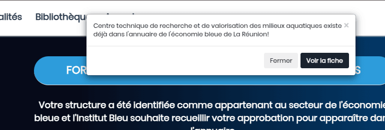 Structure déjà référencée